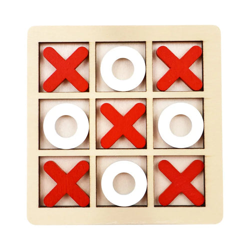 Wooden Tic Tac Toe Puzzle Game