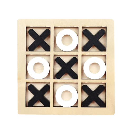 Wooden Tic Tac Toe Puzzle Game