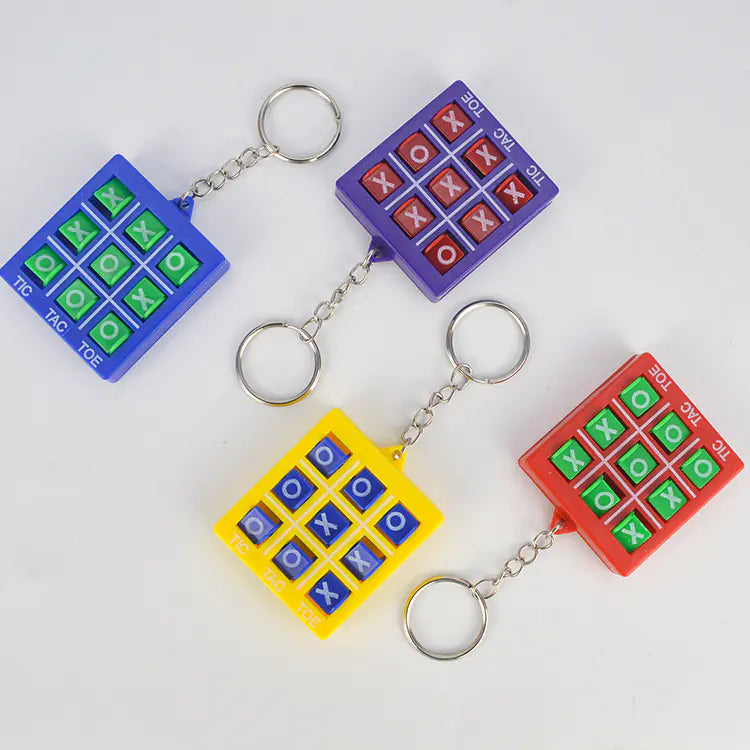 Tic-Tac-Toe Keychain Puzzle Game