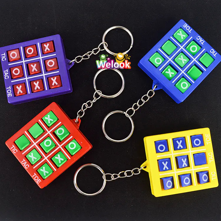 Tic-Tac-Toe Keychain Puzzle Game