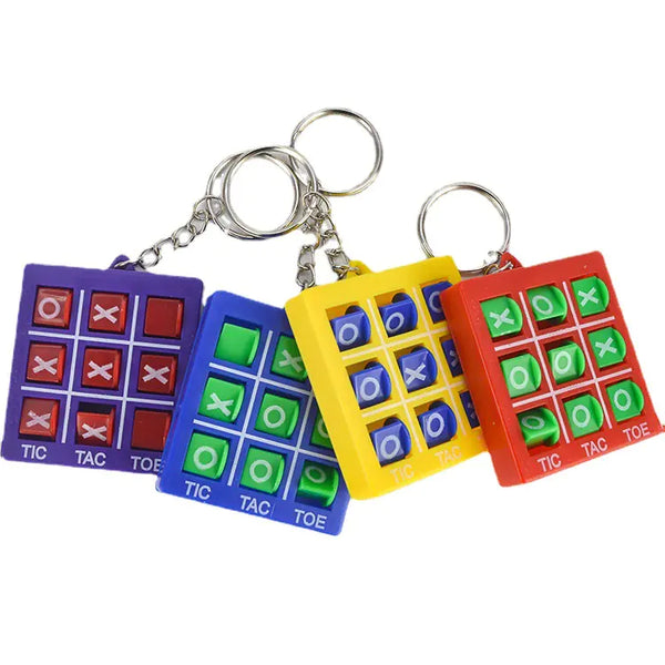 Tic-Tac-Toe Keychain Puzzle Game